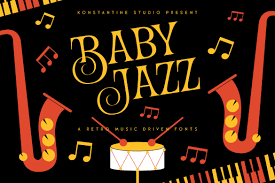 Beispiel einer Baby Jazz-Schriftart